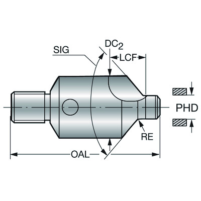 Sandvik Coromant 452.C1-0414-100T-C CD10CoroDrill 452 verzinkboren