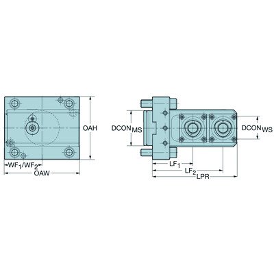 Sandvik Coromant C4-TLI-MS60A-XTHandmatige opspaneenheid voor Mori Seiki machines