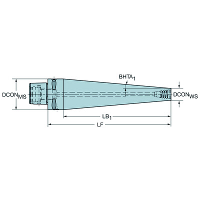 Sandvik Coromant C4-391.EH-10 128Coromant Capto naar Coromant EH adapter
