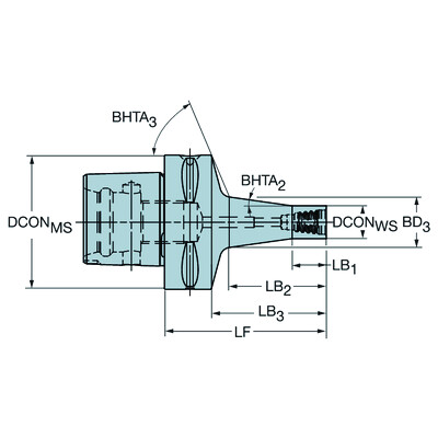 Sandvik Coromant C4-391.EH-20 084Coromant Capto naar Coromant EH adapter