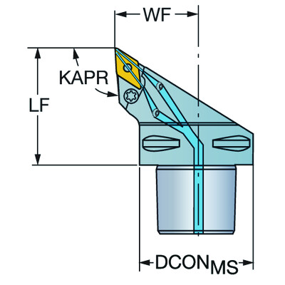 Sandvik Coromant C10-PDJNL-68110-15HPT-Max P, snij-unit voor draaien