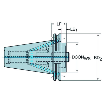 Sandvik Coromant C3-390.540-50 060BIG-PLUS ISO naar Coromant Capto adapter