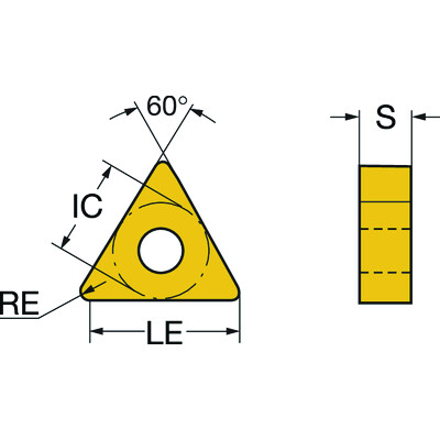 Sandvik Coromant TNMG 16 04 12-XF GC15T-Max P, wisselplaat voor draaien