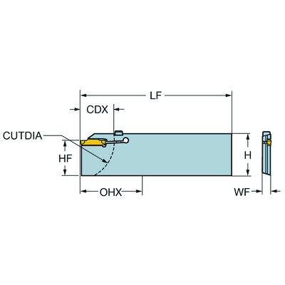 Sandvik Coromant LF123G33-25B1CoroCut 1-2, afsteekblad