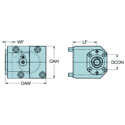 Sandvik Coromant C4-TRI-OK60AHandmatige opspaneenheid voor Okuma machines