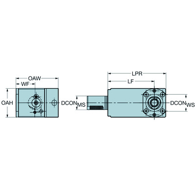 Sandvik Coromant C6-TLI-MZ50VHandmatige opspaneenheid voor Mazak machines