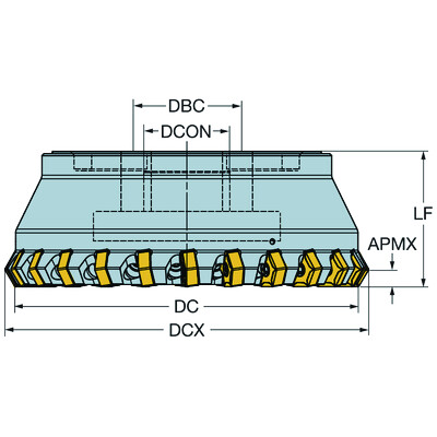 Sandvik Coromant S-60-160Q40-09HCoroMill S-60, frees voor vlakfrezen