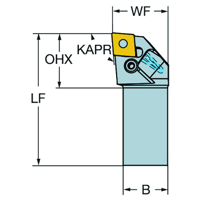 Sandvik Coromant PCLNR 3232P 12HPT-Max P, schachtgereedschap voor draaien