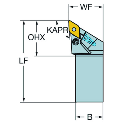 Sandvik Coromant PDJNR 1616H 11HPT-Max P, schachtgereedschap voor draaien