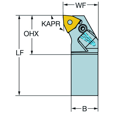 Sandvik Coromant PWLNR 2020K 08HPT-Max P, schachtgereedschap voor draaien