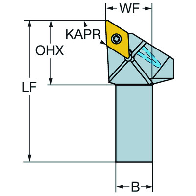 Sandvik Coromant SDJCR 1616H 11HPCoroTurn 107, schachtgereedschap voor draaien