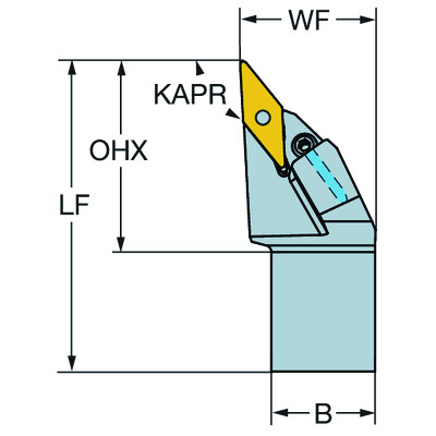Sandvik Coromant PVJNL 16 3DHPT-Max P, schachtgereedschap voor draaien