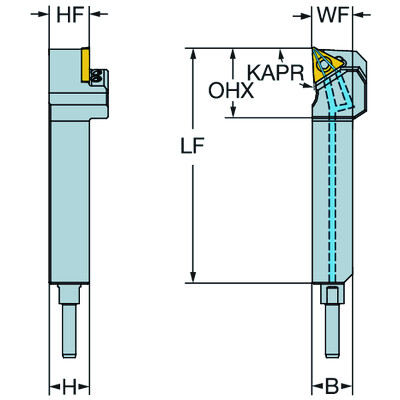 Sandvik Coromant QS-STJCR1212E11HPCoroTurn 107, QSschachtgereedschap voor draaien