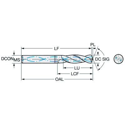 Sandvik Coromant 860.1-1468-117A1-NM H10FCoroDrill 860-NM, volhardmetalen boor