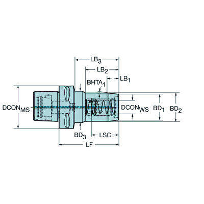 Sandvik Coromant 930-C6-S-20-150Coromant Capto naar CoroChuck 930