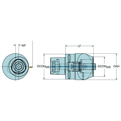Sandvik Coromant C10-391.02-80 080RCoromant Capto offset reductie adapter