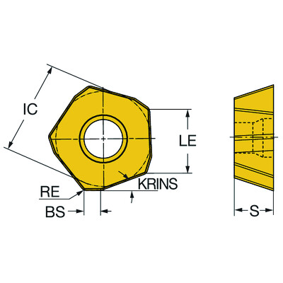 Sandvik Coromant 419R-1405M-PM 4220CoroMill 419, wisselplaat voor frezen