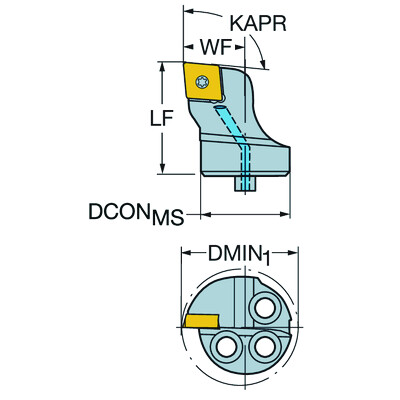 Sandvik Coromant SL-SCLCL-40-12HPCoroTurn 107, snijkop voor draaien