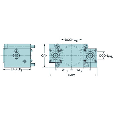 Sandvik Coromant C4-TRE-OK55A-DTHandmatige opspaneenheid voor Okuma machines
