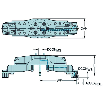 Sandvik Coromant 825-1275SL32Doornbevestiging naar CoroTurn SL instelbare adapter