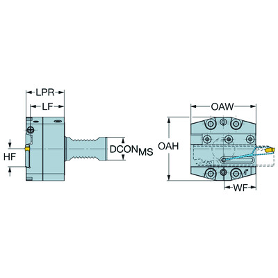 Sandvik Coromant APBA-R-VDI40-25-HP