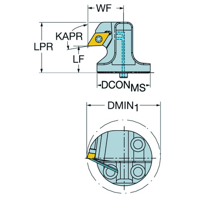 Sandvik Coromant SL-SDUCL-32-11XHPCoroTurn 107, snijkop voor trekkend kotteren