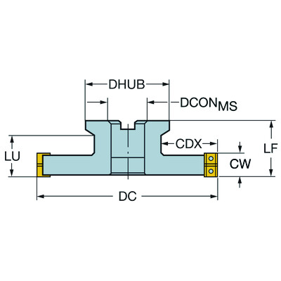 Sandvik Coromant R331.32-200Q40DM08.00CoroMill 331, instelbare frees voor zij- en vlakfrezen