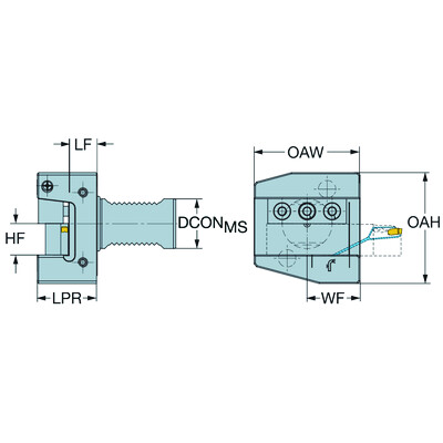Sandvik Coromant ASHA-L-VDI50-25-HP