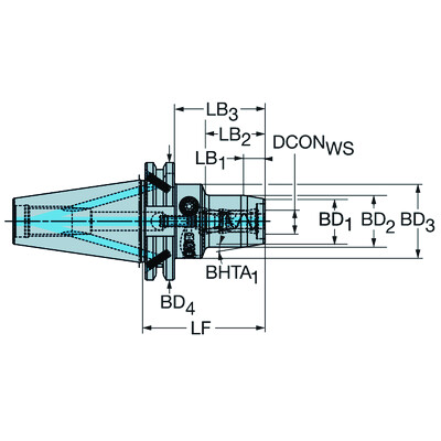 Sandvik Coromant 930-IB40-S-20-090BIG-PLUS ISO volgens CoroChuck 930