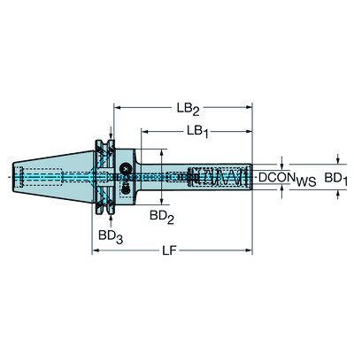 Sandvik Coromant 930-VB40-P-12-103BIG-PLUS CAT-V naar CoroChuck 930