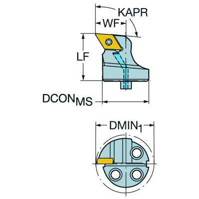 Sandvik Coromant SL-SDUCR-25-11HPCoroTurn 107, snijkop voor draaien