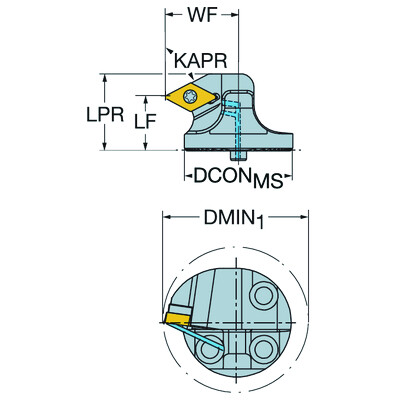 Sandvik Coromant SL-SDXCL-25-07-DHPCoroTurn 107, snijkop voor draaien