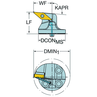 Sandvik Coromant SL-SVLBL-25-16-LFHPCoroTurn 107, snijkop voor draaien
