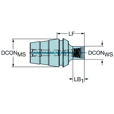 Sandvik Coromant EH-ER32-10-012ER naar Coromant EH-adapter