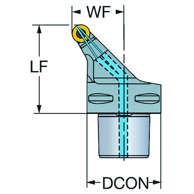 Sandvik Coromant C6-SRSCR-45065-12HPACoroTurn 107, snijeenheid voor draaien