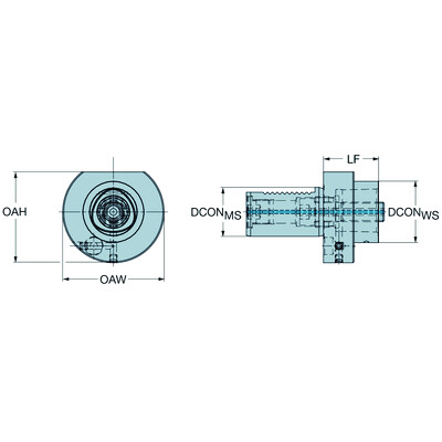 Sandvik Coromant C8-NC3000-V60-085VDI naar Coromant Capto spanhouder