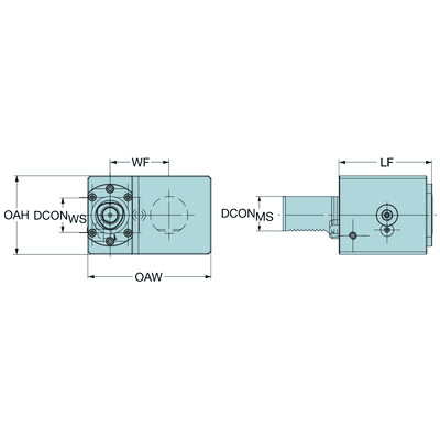Sandvik Coromant C4-TLE-MZ40VHandmatige opspaneenheid voor Mazak machines