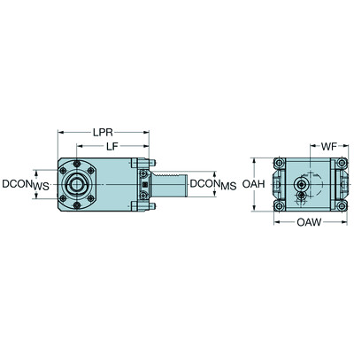 Sandvik Coromant C5-TRI-GM40V-LHandmatige opspaneenheid voor Mori Seiki machines