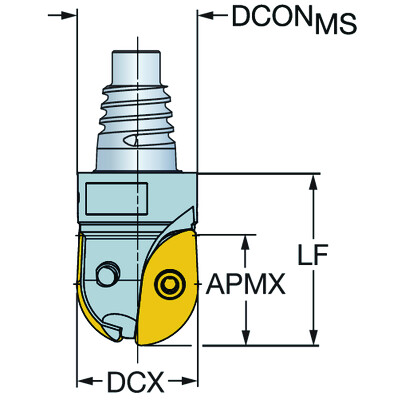 Sandvik Coromant R216-20EH20CoroMill 216, frees voor profielfrezen