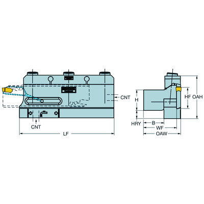 Sandvik Coromant BA-RGC3232-25MGereedschapsblokken voor bladen