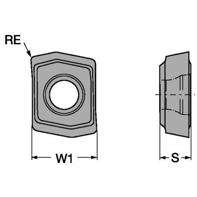 Sandvik Coromant 880-01 02 W04H-P-LM 4324CoroDrill 880, wisselplaat voor boren