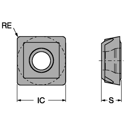 Sandvik Coromant 880-09 06 W12H-P-GR 4324CoroDrill 880, wisselplaat voor boren