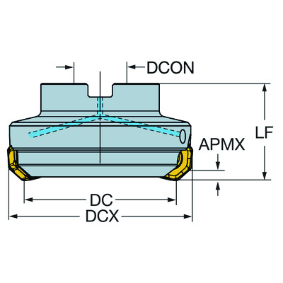 Sandvik Coromant A745-250J47-21MCoroMill 745, frees voor vlakfrezen