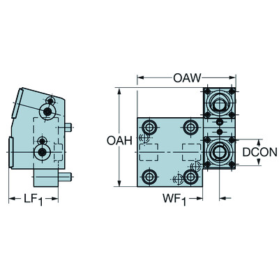 Sandvik Coromant C3-TRE-NA55A-TTHandmatige opspaneenheid voor Nakamura Tome machines