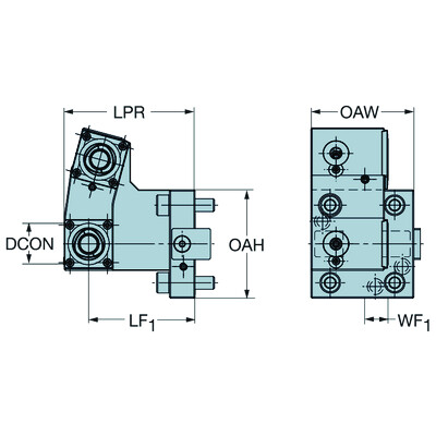 Sandvik Coromant C3-TLI-NA55A-TTHandmatige opspaneenheid voor Nakamura Tome machines