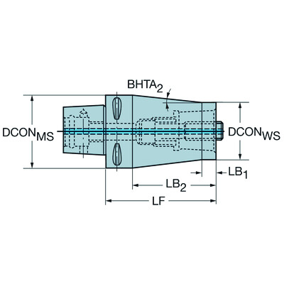 Sandvik Coromant C6-391.02-40 185Coromant Capto reductieadapter