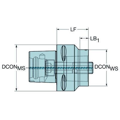Sandvik Coromant C8-391.02R-63 055ACoromant Capto reductieadapter