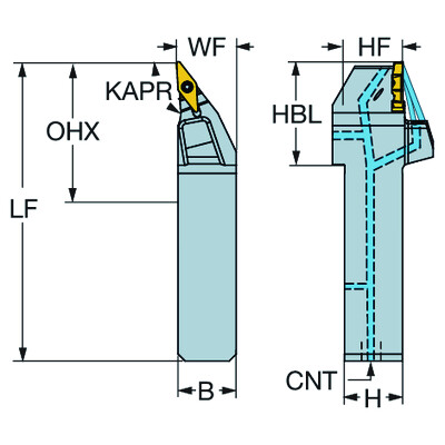 Sandvik Coromant QS-TR-V13JBL 2020HPCoroTurn TR, QSschachtgereedschap voor draaien
