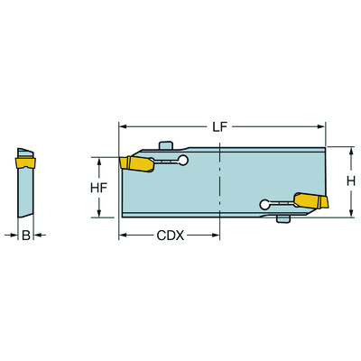 Sandvik Coromant HDGL-45-590CoroCut 1-2, afsteekblad