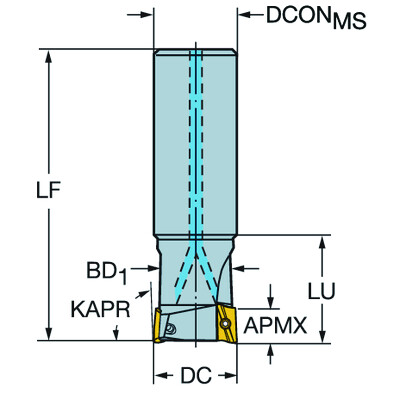 Sandvik Coromant RA390-016O16L-11LCoroMill 390, frees voor het vierkant schouder frezen